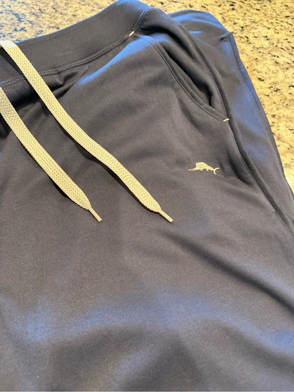 Tommy Bahama Men's Navy Jersey Lounge Jogger Pants XL Comfort Pockets Drawstring